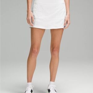 Lululemon White Pace Rival Skirt